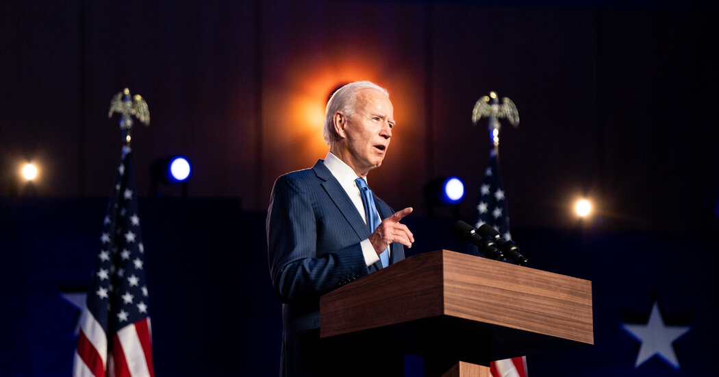 Biden makes his first remarks to the nation as president-elect.