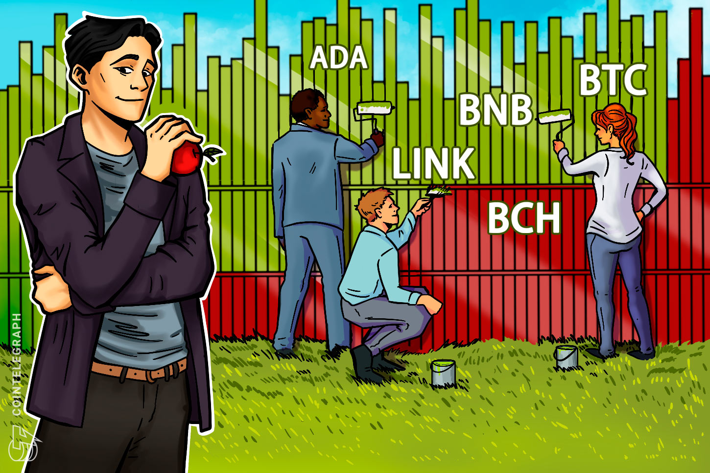BTC, BNB, ADA, BCH, LINK