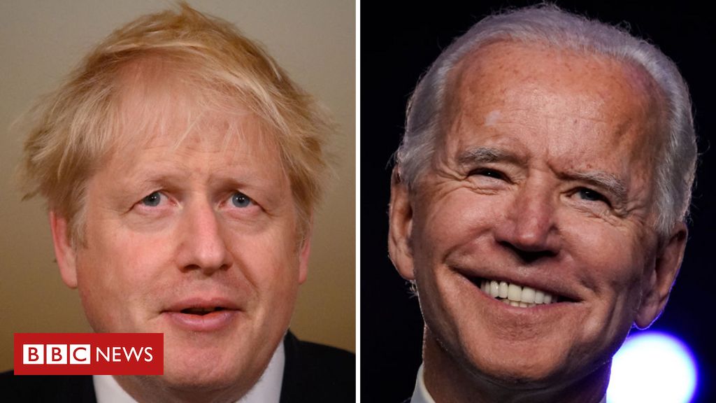 Boris Johnson congratulates Joe Biden on US election win