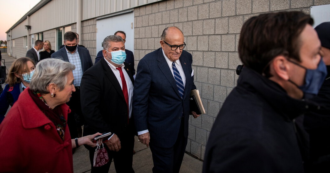 Giuliani provides gas to discredited theories about voting machines.