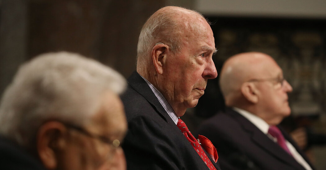George Shultz Speaks Out for Renewing U.S. Management Abroad
