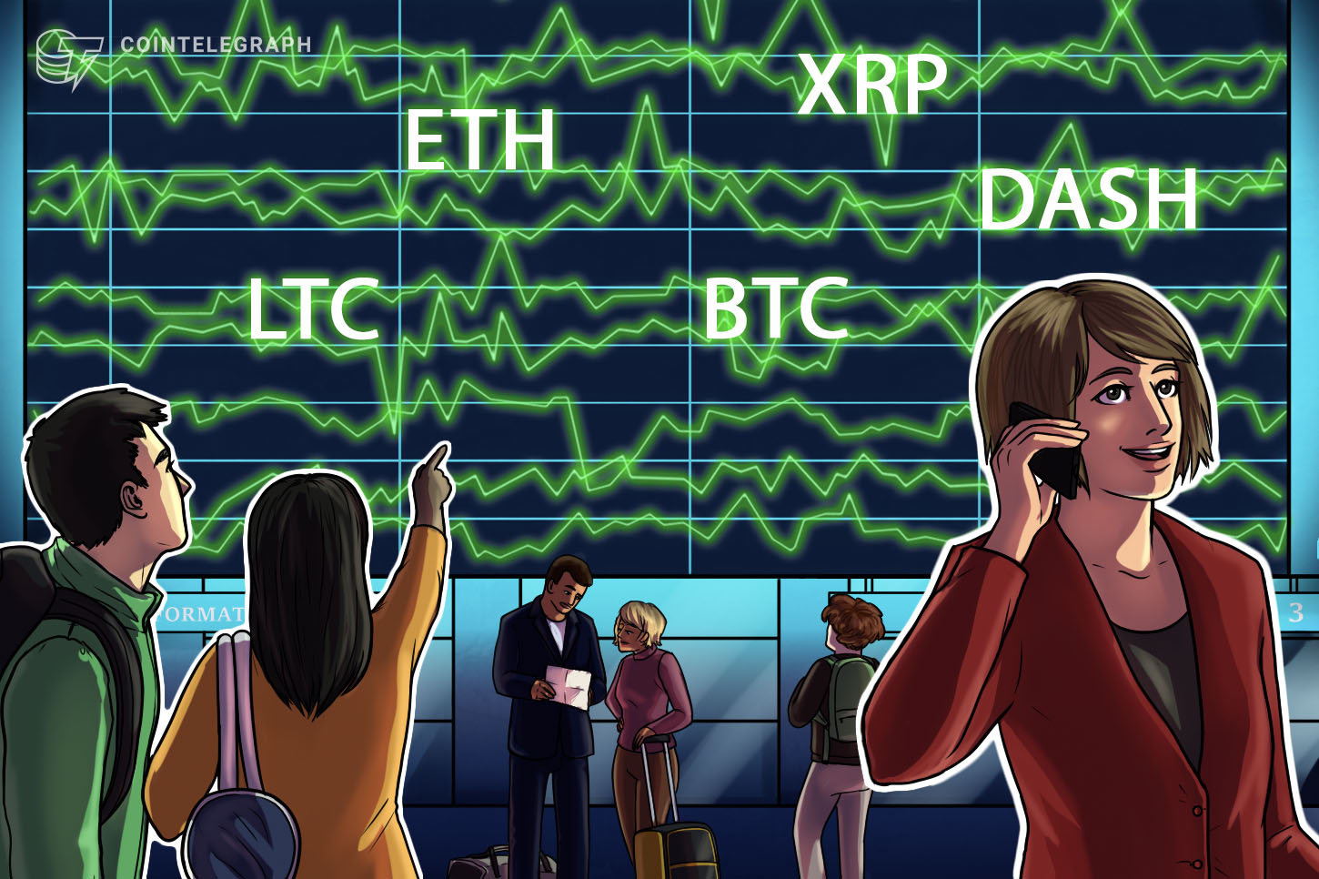 BTC, ETH, XRP, LTC, DASH