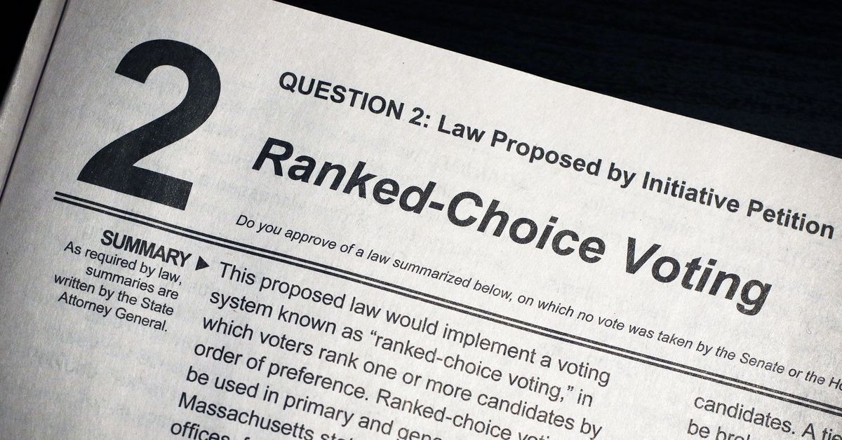 Massachusetts Query 2 outcomes: Ranked alternative voting rejected