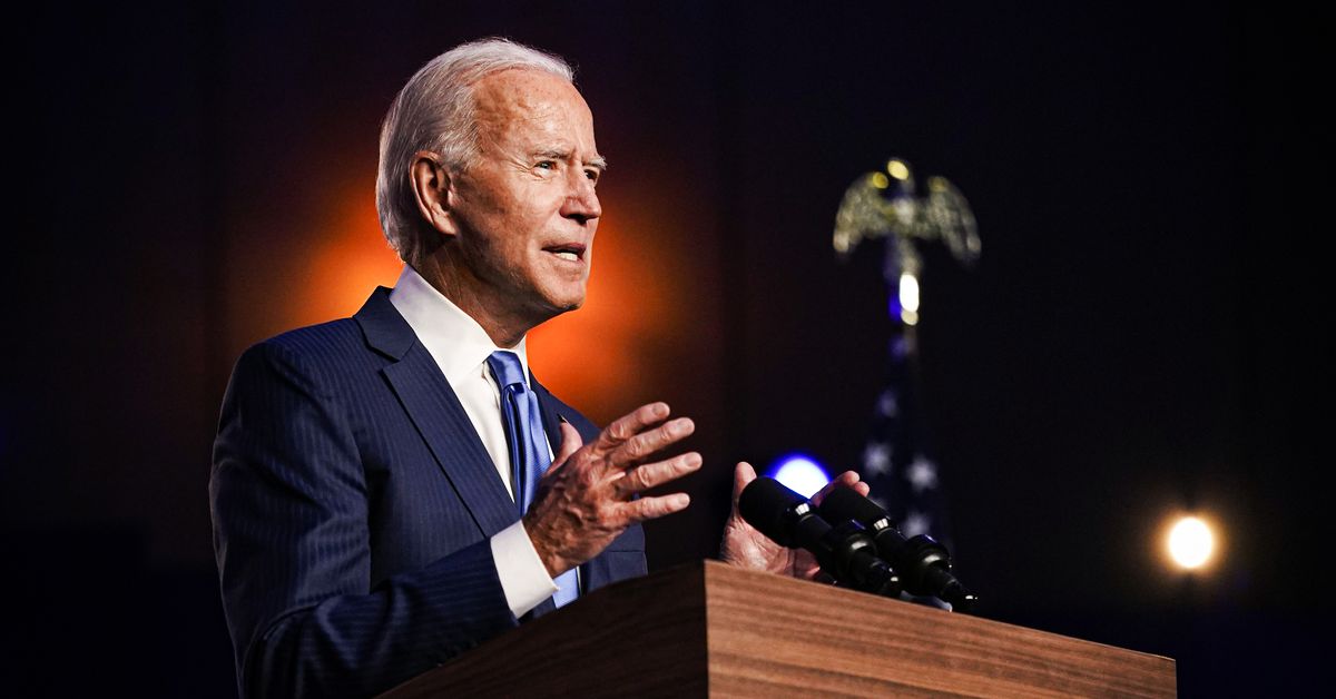 Joe Biden didn’t declare victory on Friday — however he urged People to be affected person