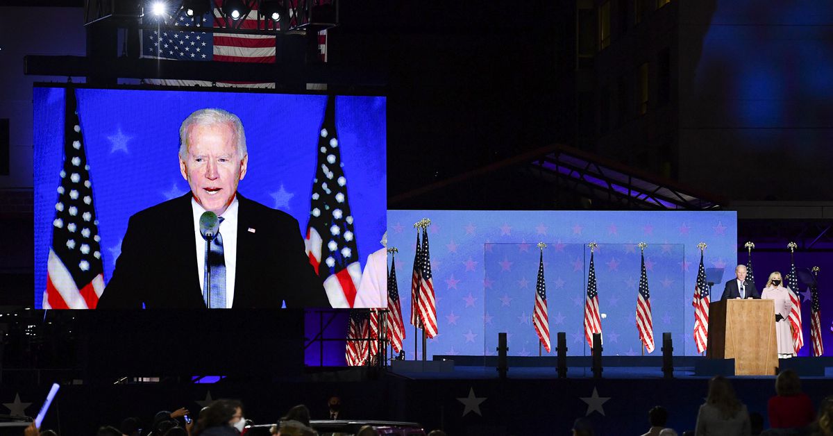 Biden says he’s “on observe” to win the 2020 election