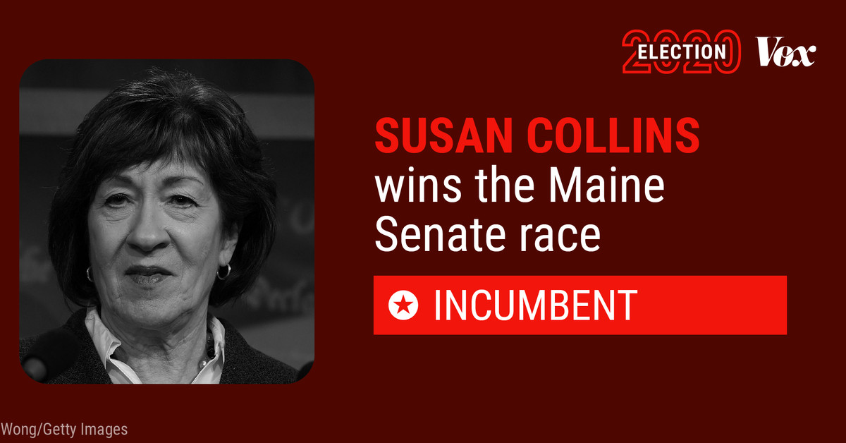 Susan Collins wins Maine Senate race, defeating Sara Gideon