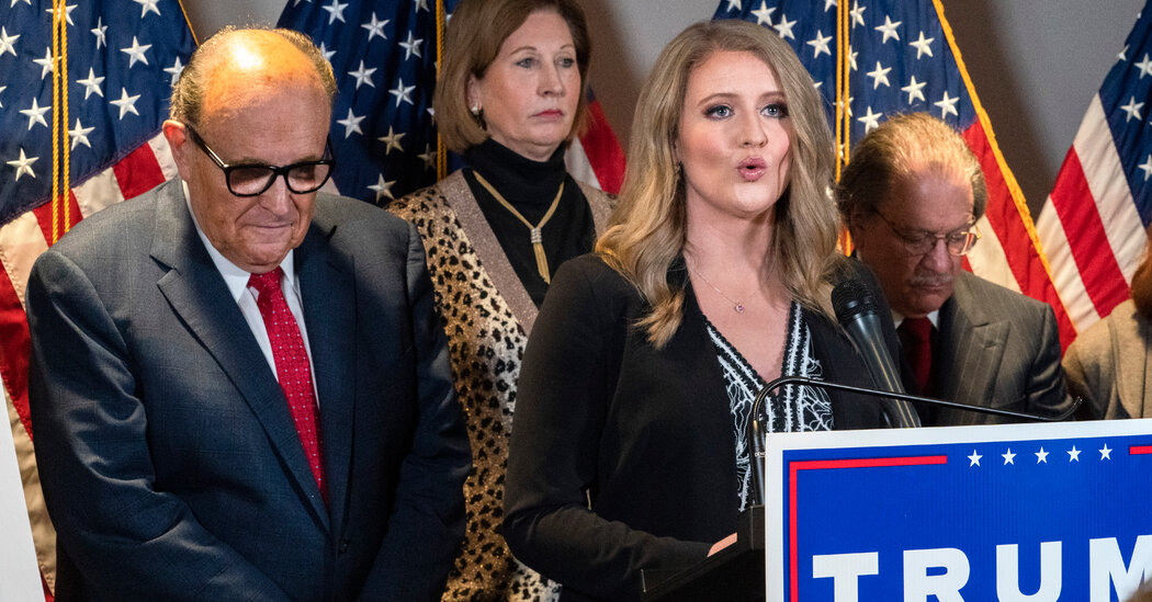Jenna Ellis, a senior authorized adviser to the Trump marketing campaign, isn’t the kind of lawyer she performs on TV.