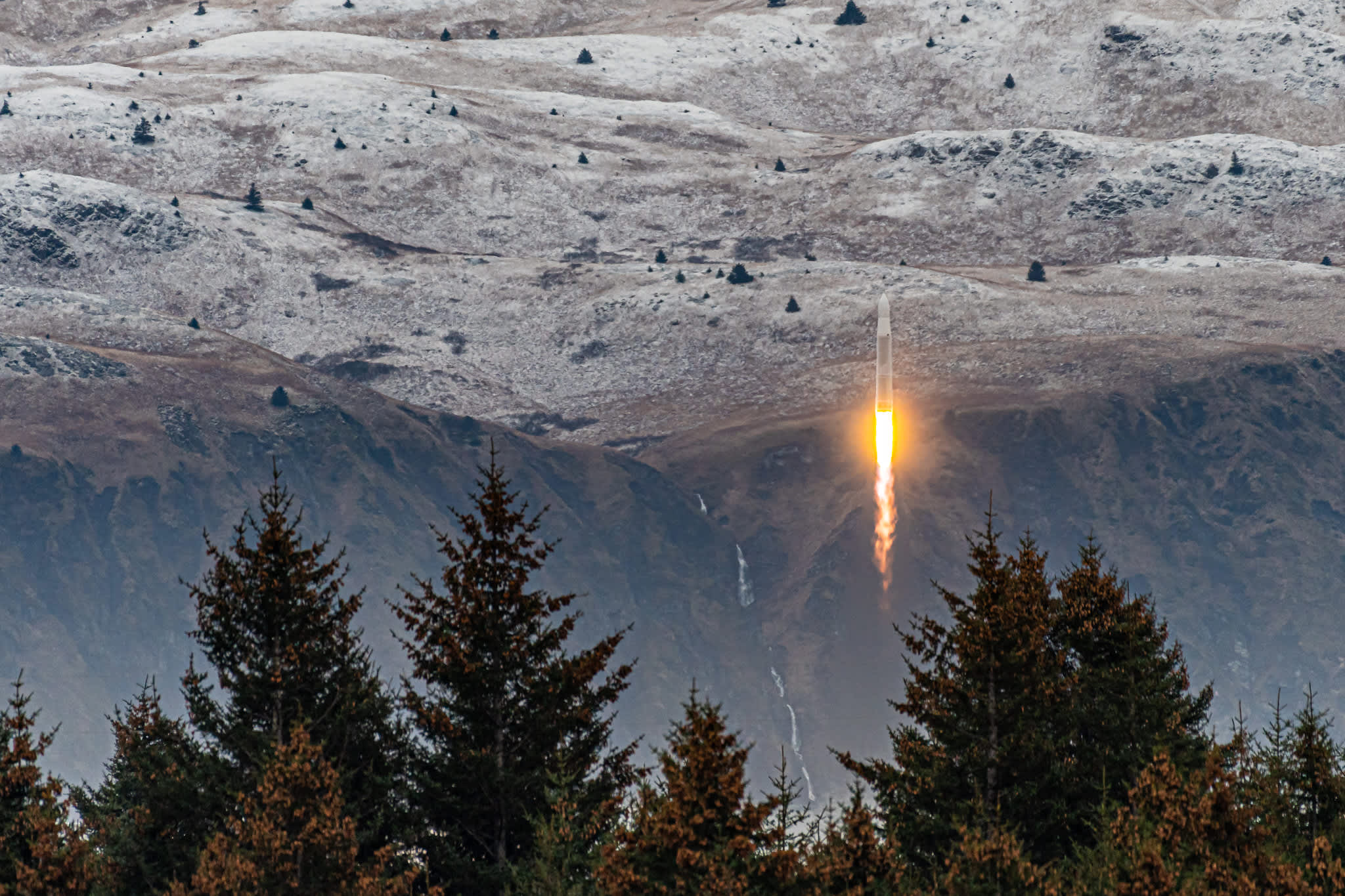 Astra Rocket 3.2 reaches house after launch from Alaska