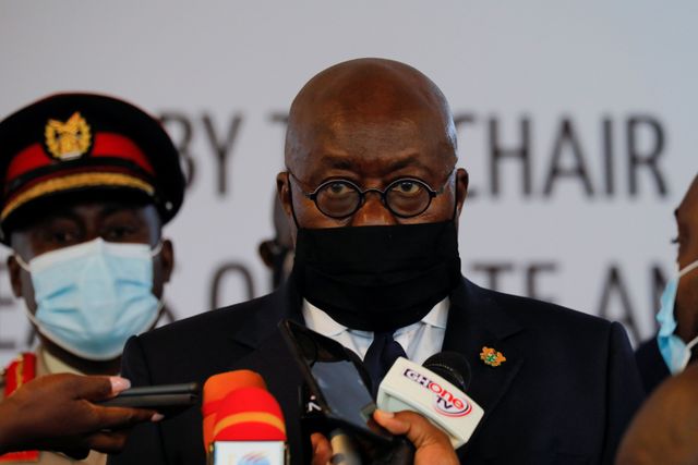 Re-elected Ghana President Akufo-Addo faces hung parliament