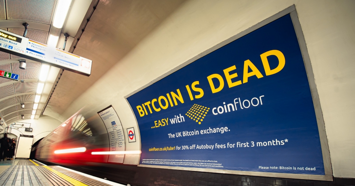 Bitcoin Exchanges Flood London’s Metro With Adverts