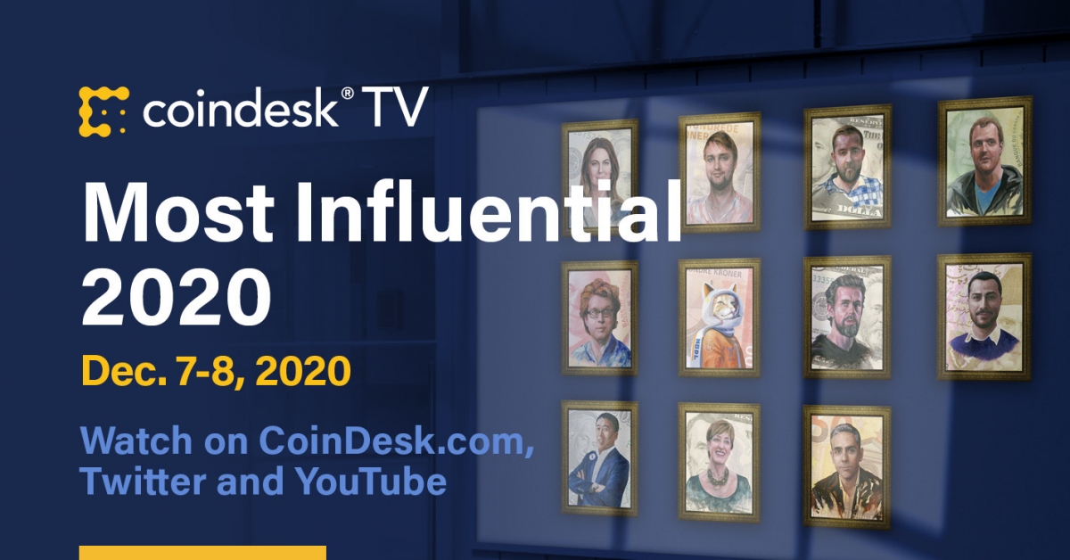 CoinDesk To Reveal Most Influential 2020 Dec. 7-8