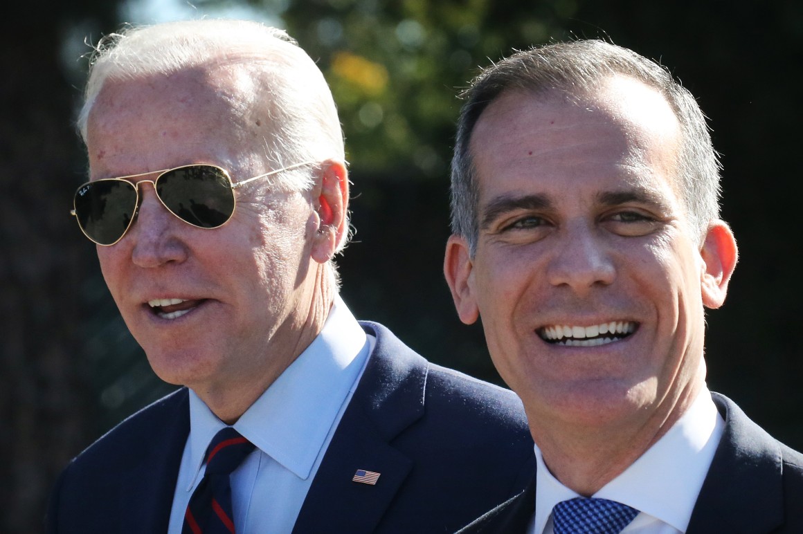 For Garcetti, there’s no escape from L.A. For Garcetti, there’s no escape from L.A.