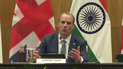 Raab on UK making future commerce cope with India and neighbours
