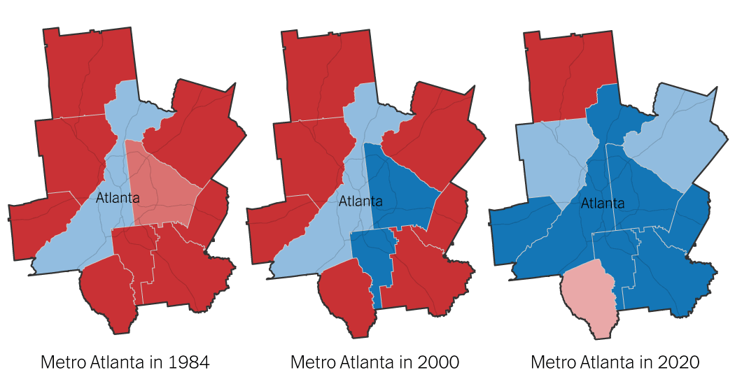 How Atlanta’s Politics Overtook the Suburbs, Too