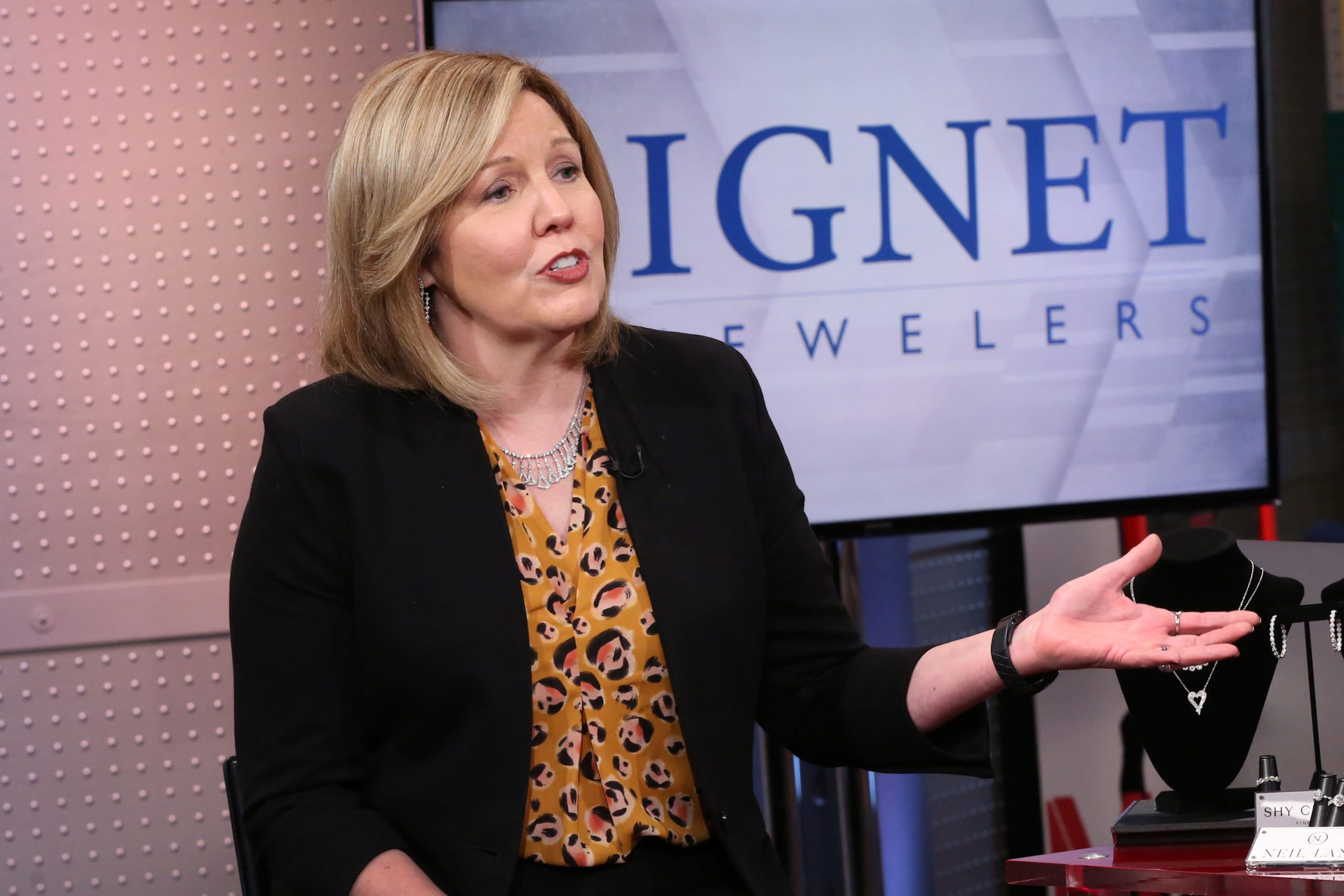 Signet CEO Gina Drosos sees extra energy forward for on-line jewellery gross sales