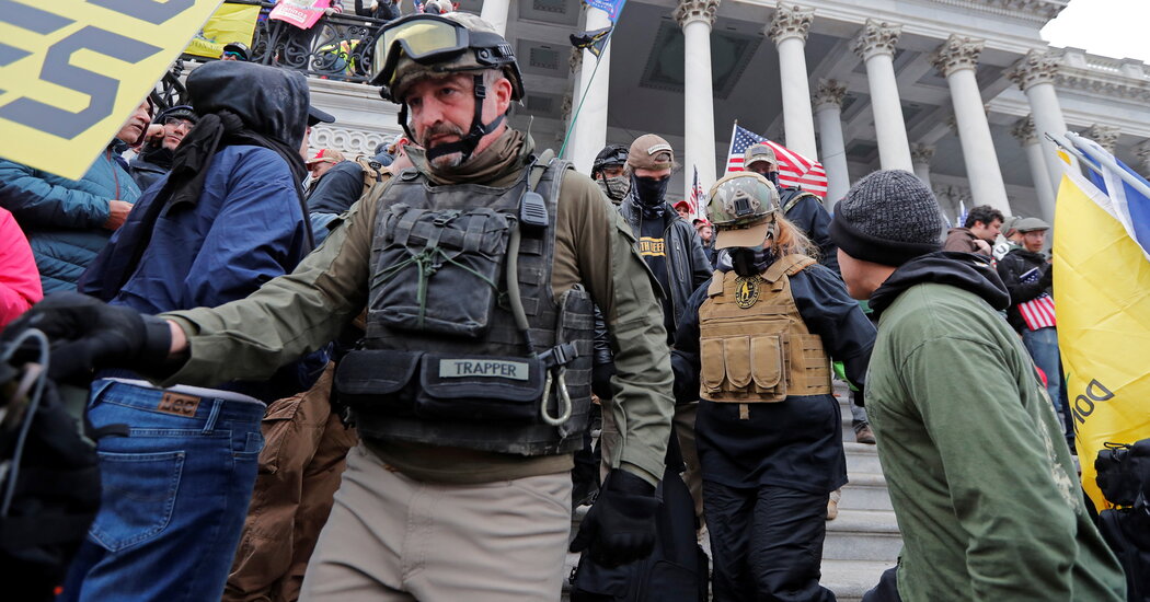 Investigators Eye Proper-Wing Militias at Capitol Riot