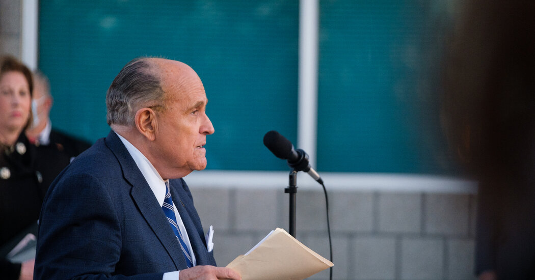 Rudy Giuliani Sued by Dominion Voting Programs Over False Election Claims