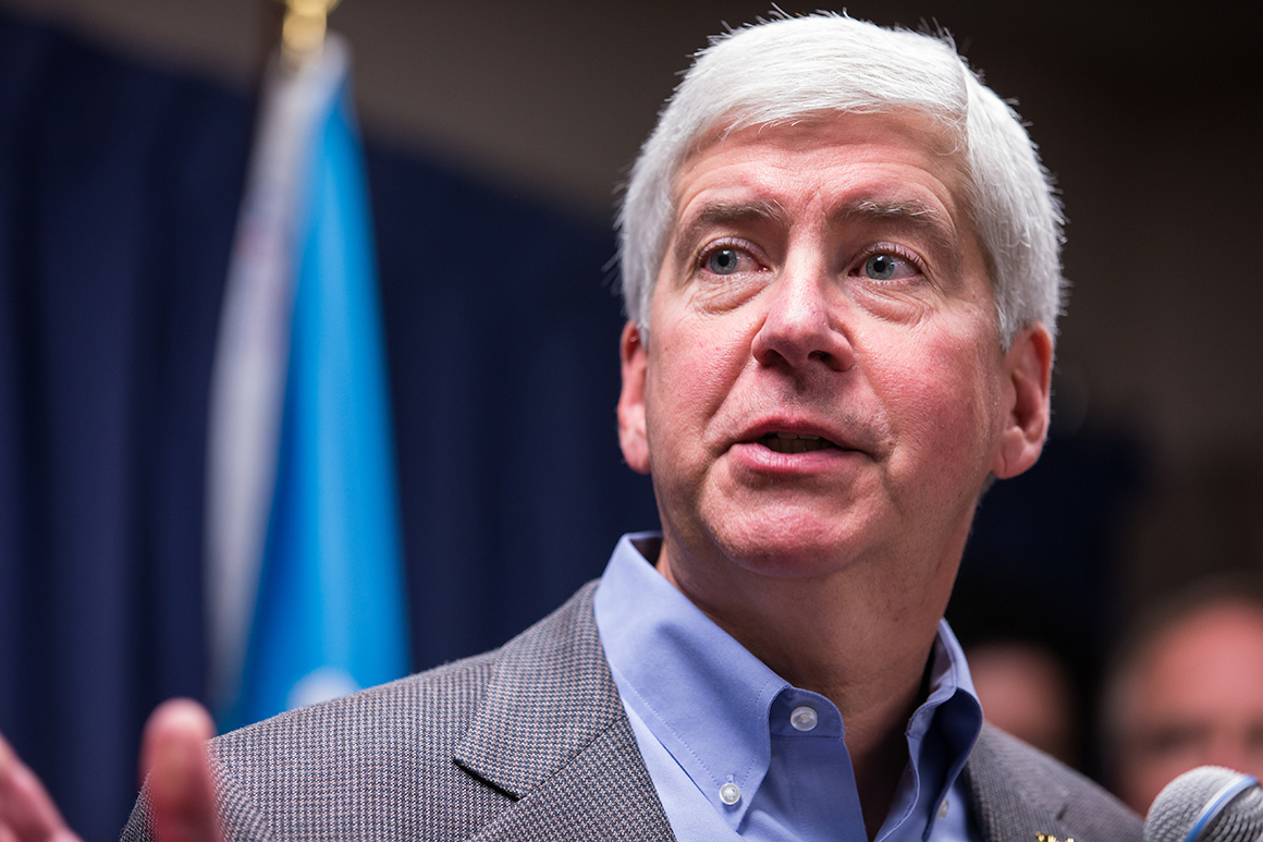 Former Michigan Gov. Snyder charged in Flint water disaster Former Michigan Gov. Snyder charged in Flint water disaster