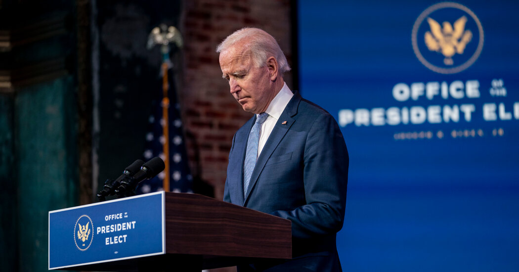 Biden Denounces Storming of Capitol as a ‘Darkish Second’ in Nation’s Historical past