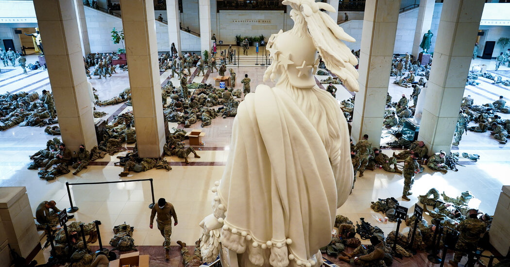Nationwide Guard Fills Capitol for Impeachment Vote Nationwide Guard Fills Capitol for Impeachment Vote