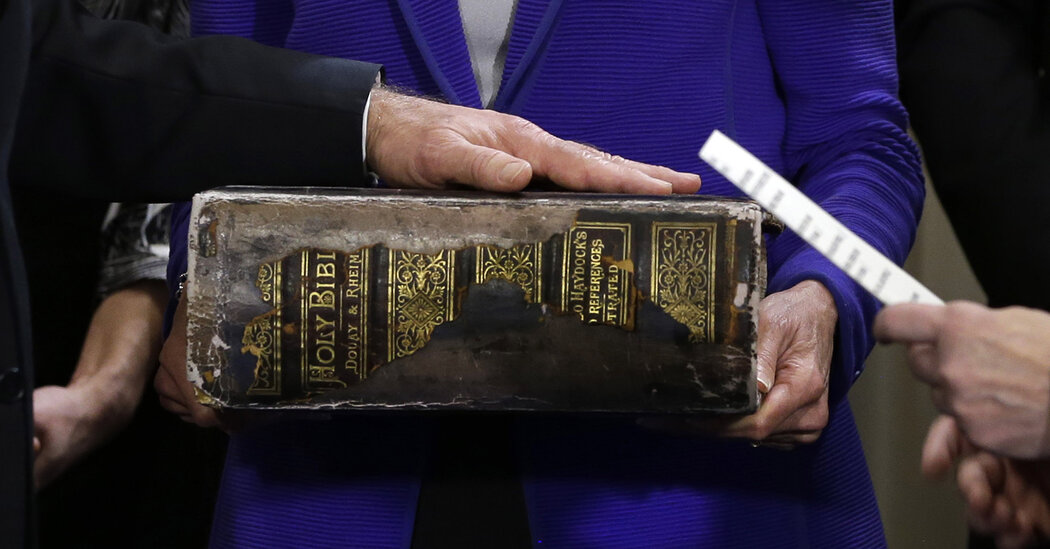 Biden will likely be sworn in on a Bible that has been in his household because the 1890s.