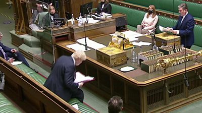 PMQs: Starmer and Johnson conflict on free faculty meal replacements