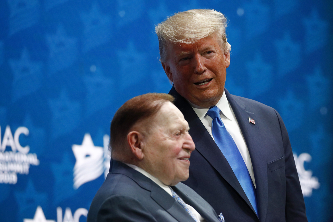 Republican megadonor Sheldon Adelson dies
