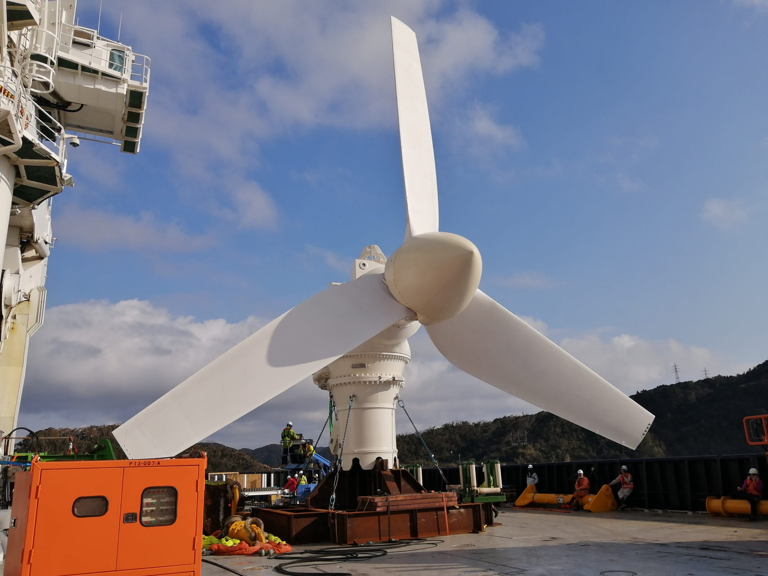 A tidal turbine inbuilt Scotland is now producing energy in Japan