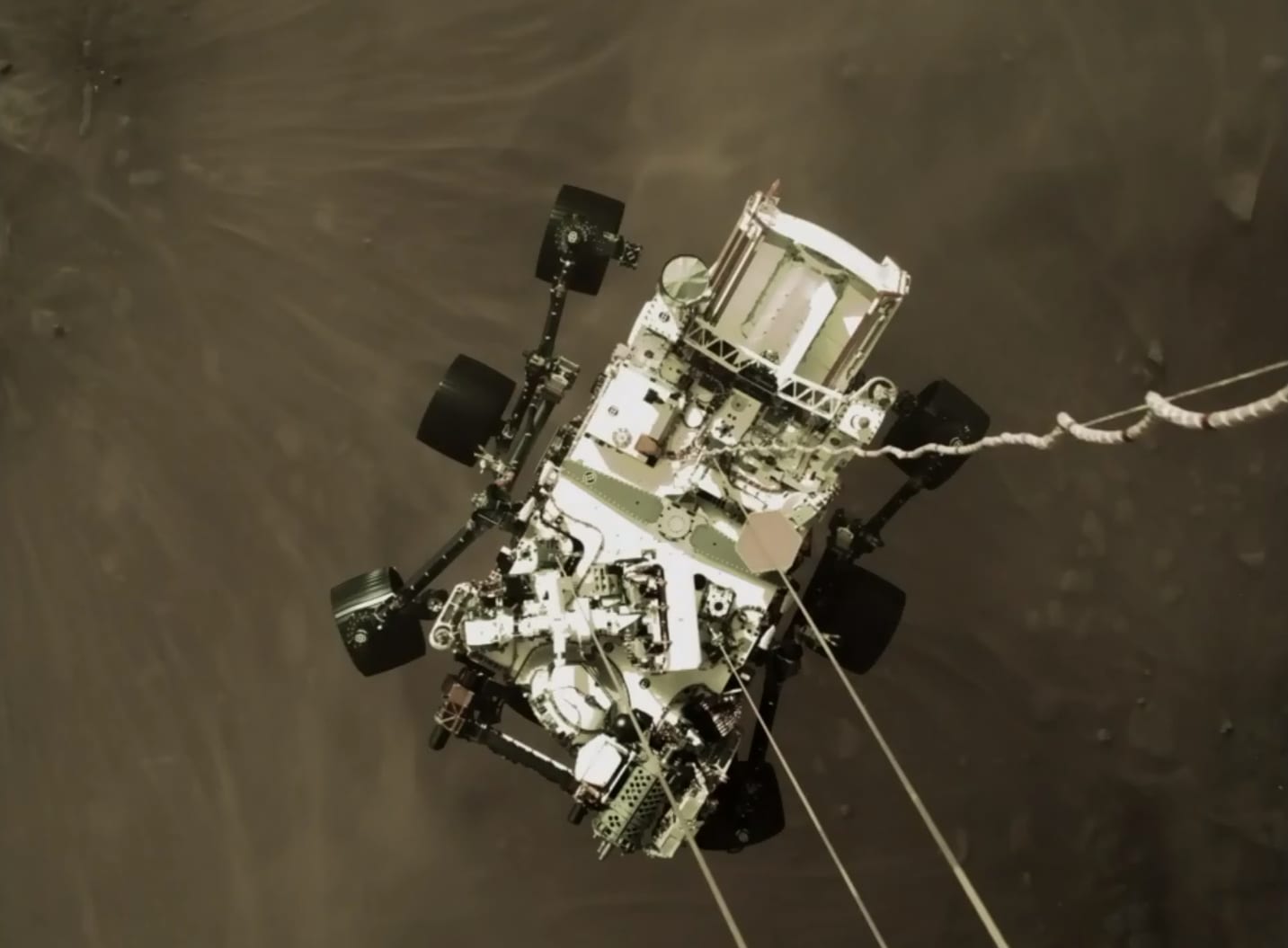 Watch NASA’s first video of a Mars touchdown with rover Perseverance