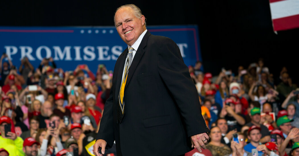 Rush Limbaugh’s Legacy of Venom: As Trump Rose, ‘It All Sounded Acquainted’