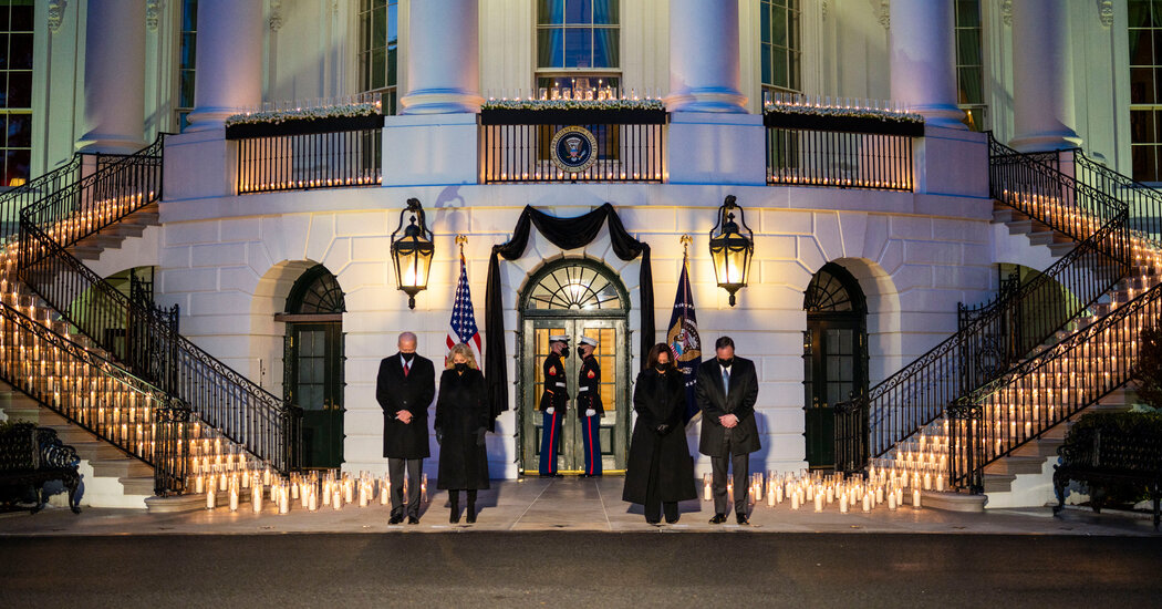Biden Marks Covid Milestone in Emotional White Home Ceremony