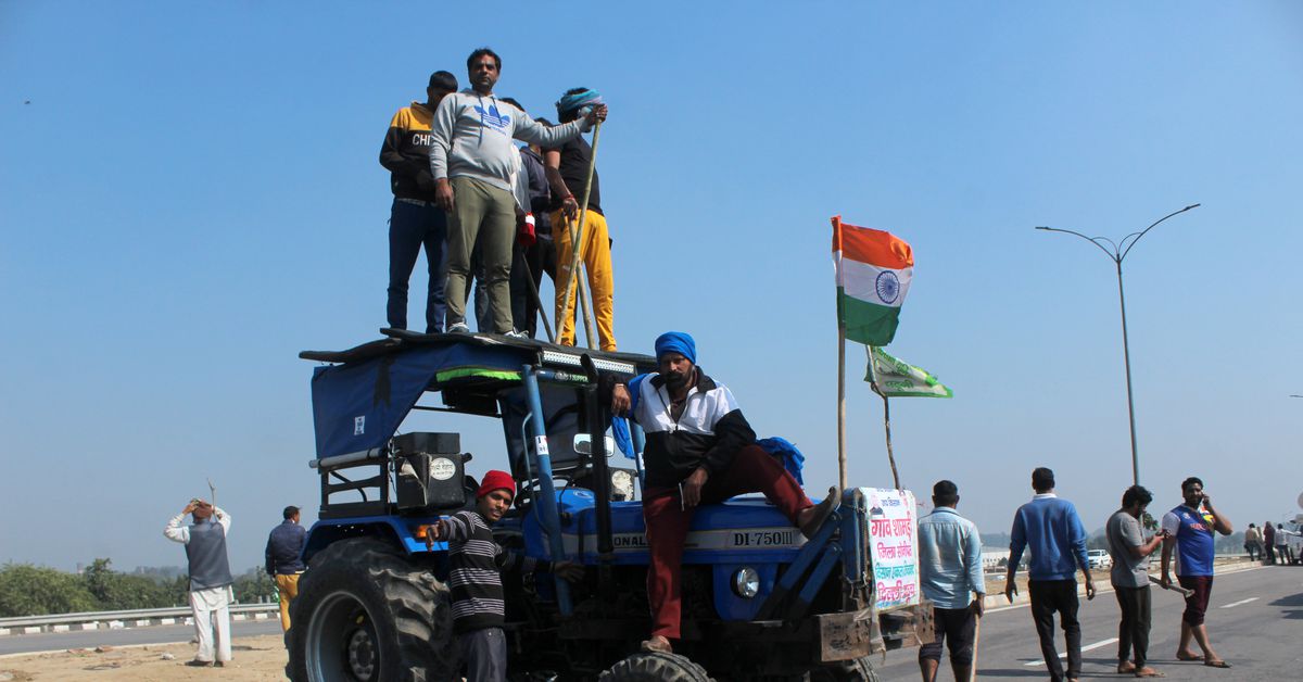 Indian farmers protest new agriculture legal guidelines with blockades