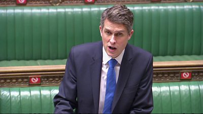 Training Secretary Gavin Williamson on how lecturers will grade college students