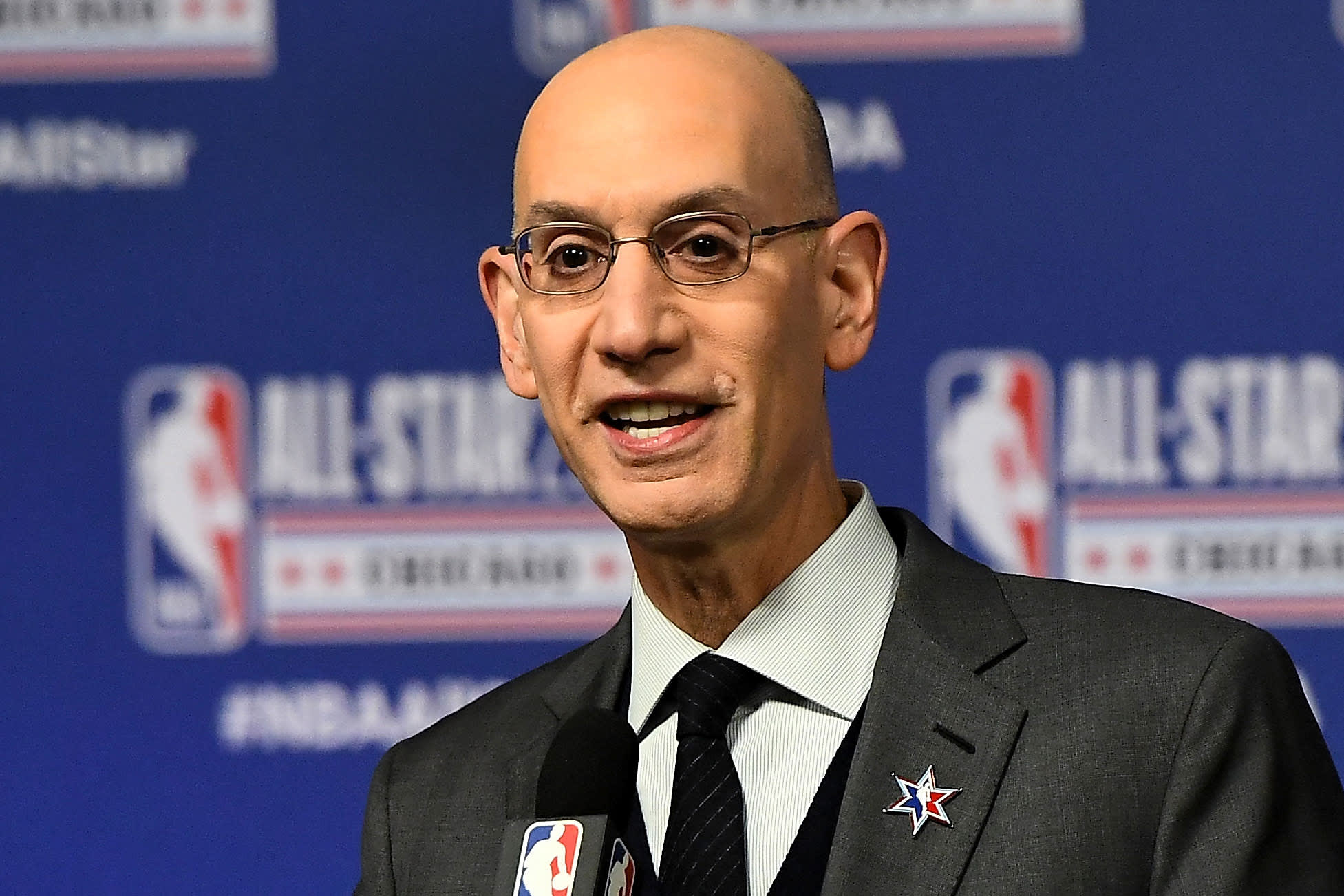 NBA Commissioner Adam Silver helps new league that pays excessive schoolers $100,000