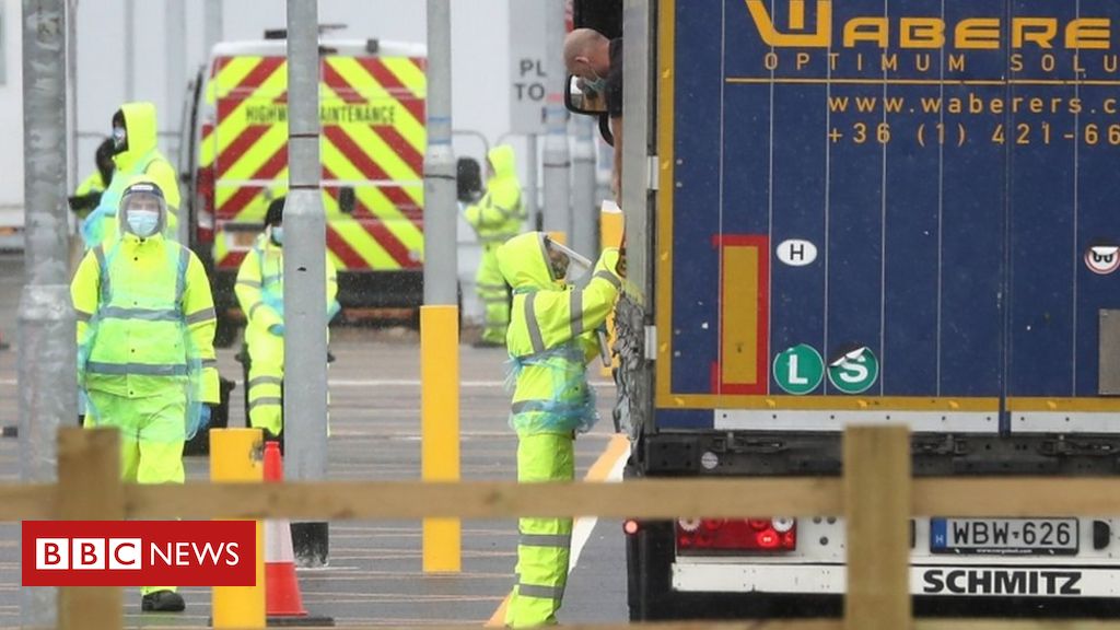 Covid: Lorry drivers arriving in England to be examined
