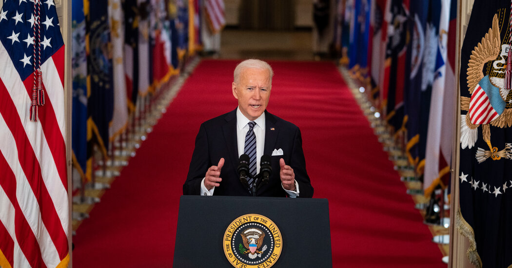 Biden Tells Nation There Is Hope After a Devastating Yr