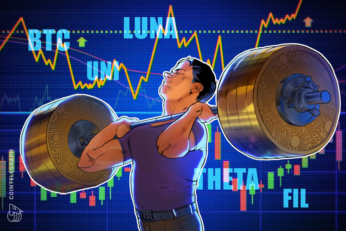 Prime 5 cryptocurrencies to observe this week: BTC, UNI, LUNA, THETA, FIL