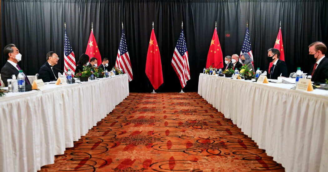 In First Talks, Dueling Accusations Set Testy Tone for U.S.-China Diplomacy