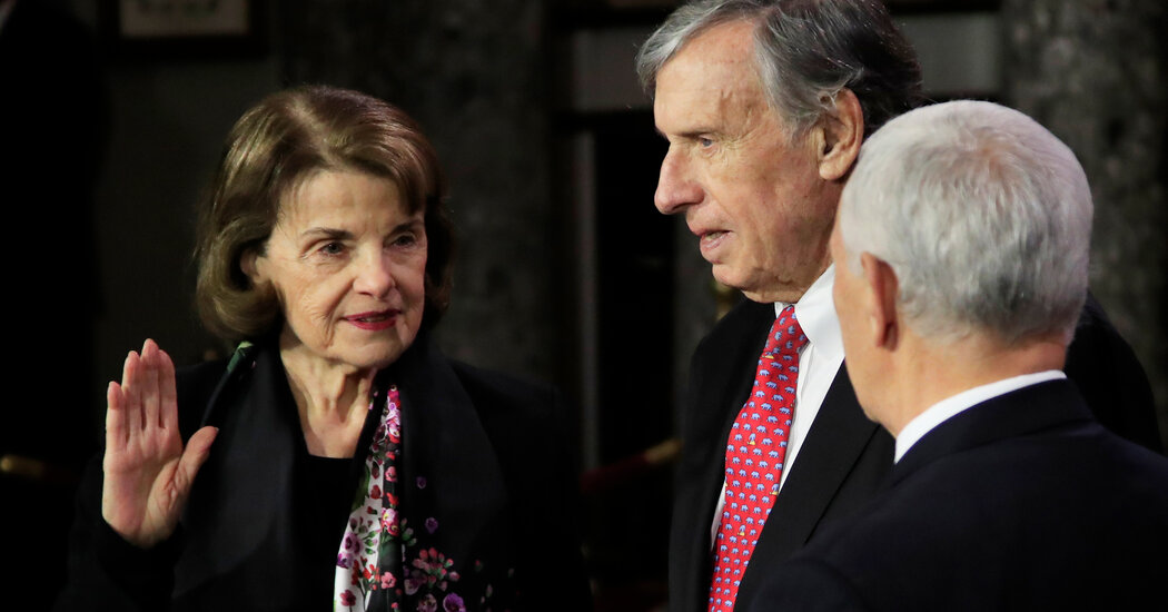 Feinstein’s Future May Swing on Husband’s Potential Posting Abroad