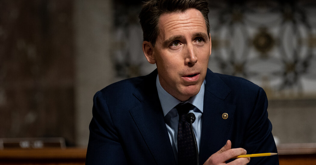 Josh Hawley, vilified for exhorting Jan. 6 protesters, will not be backing down.