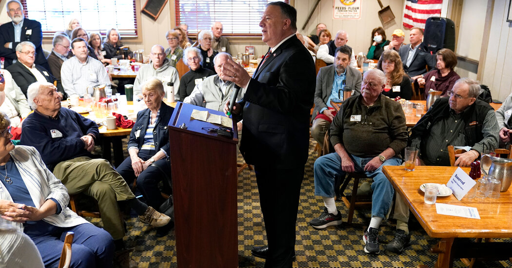 Pompeo Meets With Iowa Voters as He Lays Groundwork for 2024
