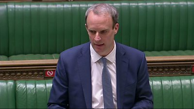 Raab on China’s therapy of Uighur Muslims in camps