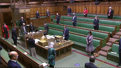 MPs stand in silence for Covid victims in Home of Commons