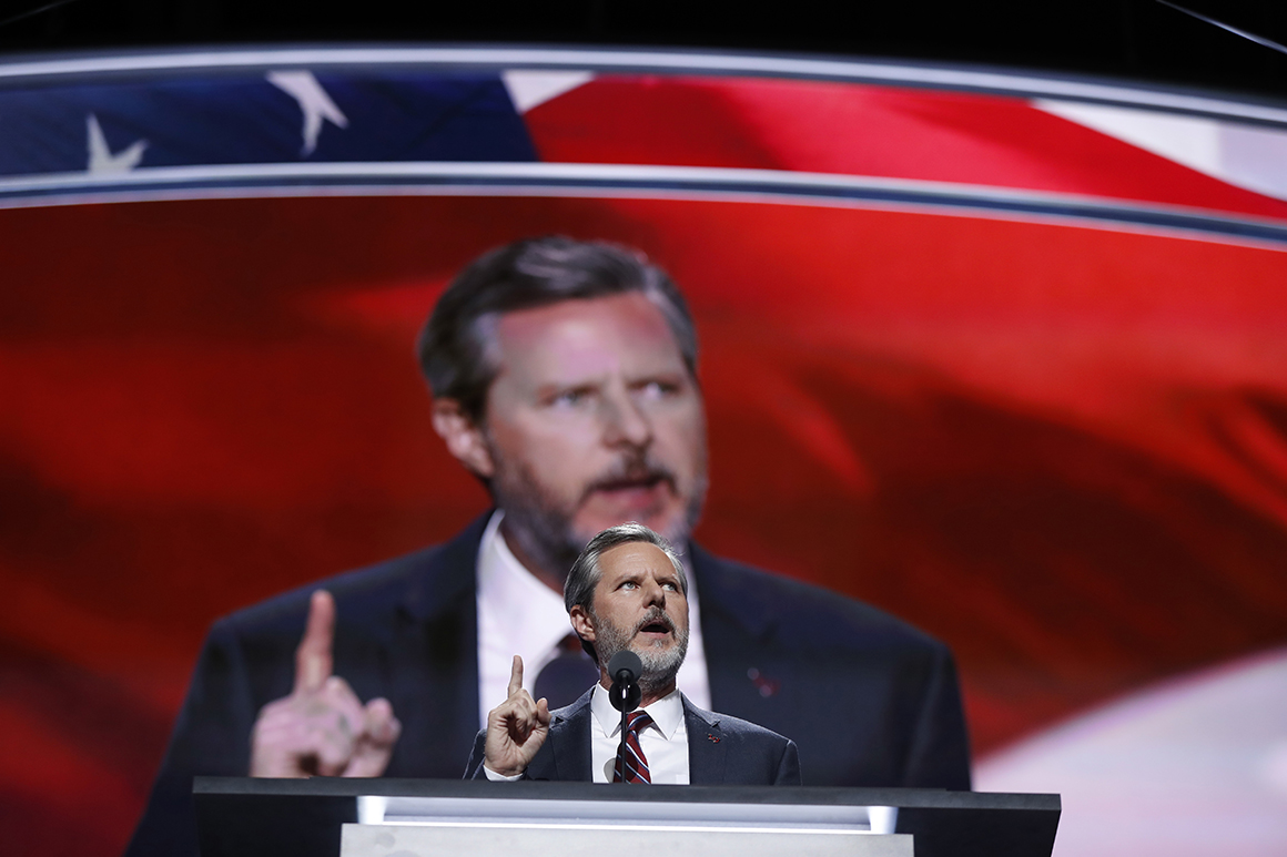‘They thank me’: Jerry Falwell Jr. says Liberty group nonetheless embraces him