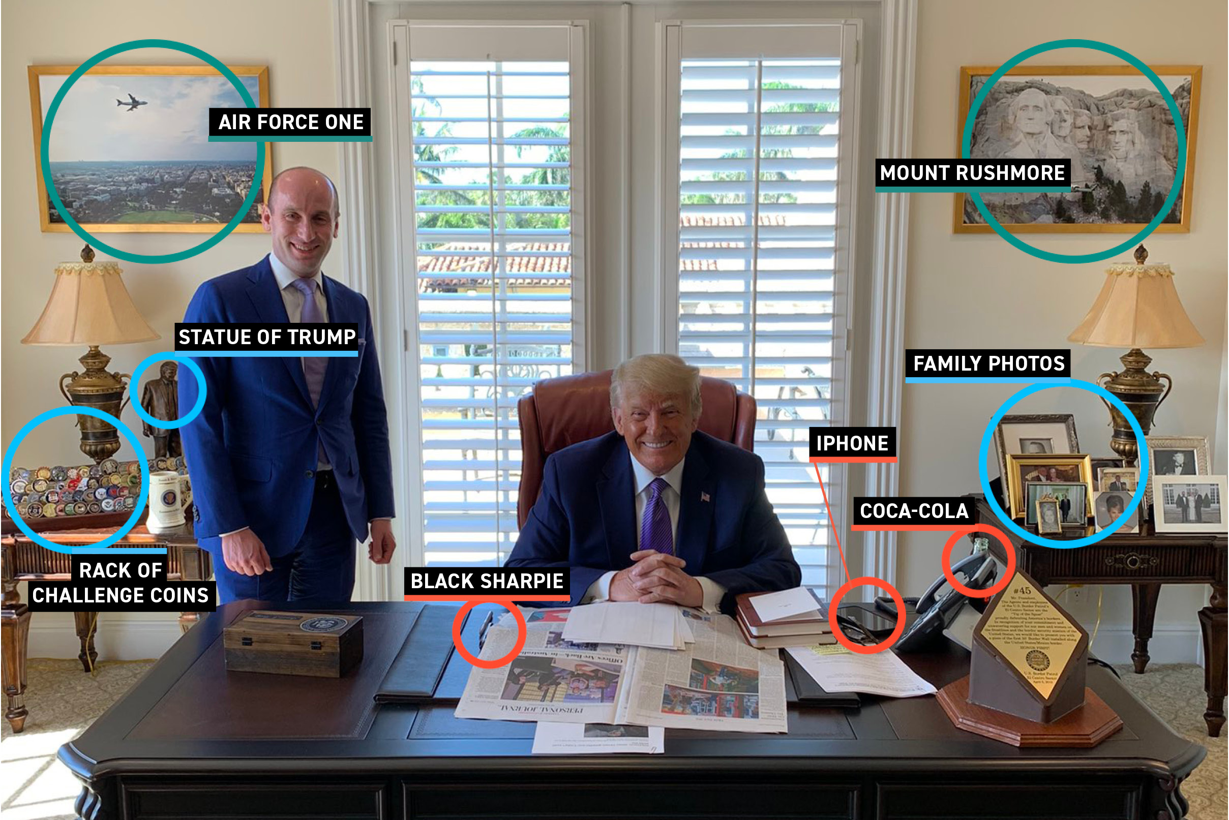 What a photograph of Trump’s new workplace reveals about how he needs to be remembered