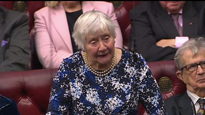 Shirley Williams makes her closing speech to Home of Lords