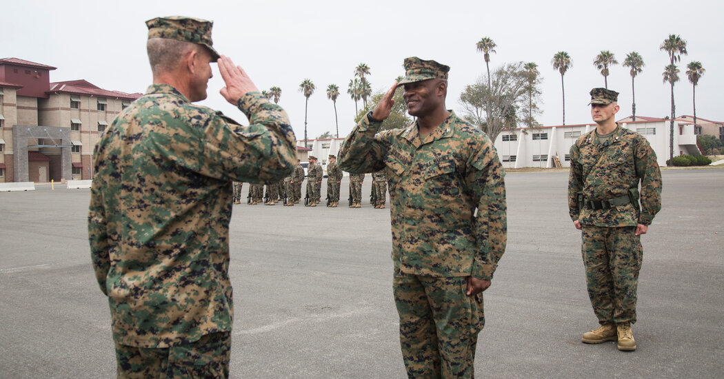 A Black Colonel Takes Command of a Key Marine Corps Brigade