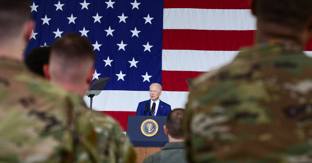 Biden Acknowledges Service Members Forward of Memorial Day