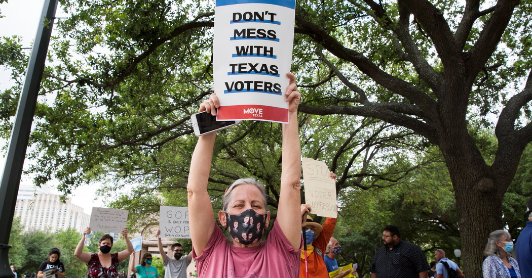 Texas Voting Invoice Nears Passage as Republicans Advance It Texas Voting Invoice Nears Passage as Republicans Advance It