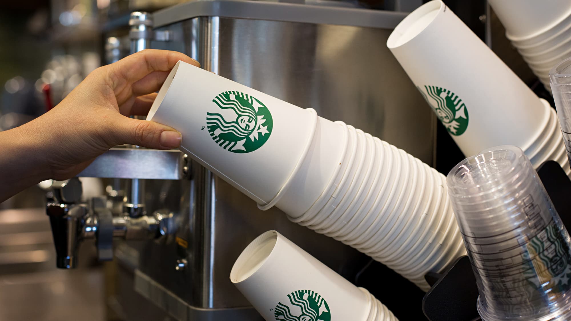 Starbucks CEO denies studies of shortages in cups and low